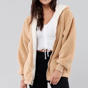 Hollister Reversible Sherpa Hoodie